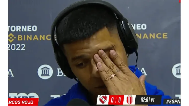 Durísimo: entre lágrimas, Rojo dejó una lapidaria frase sobre su lesión