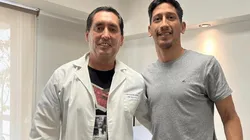 Aliendro y Carlos Trillo, el médico que lo operó.