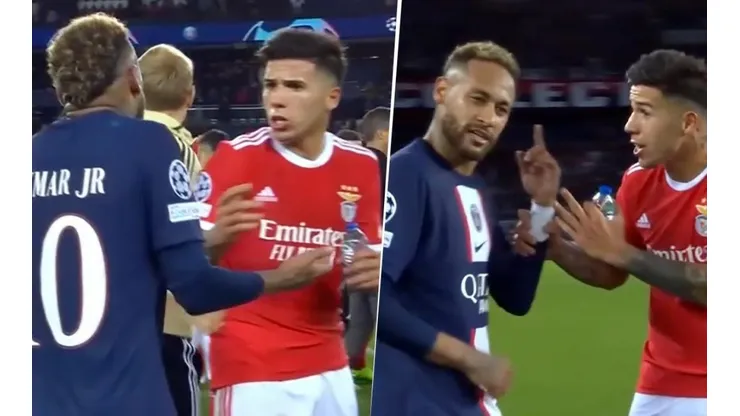 El picante posteo de Enzo Fernández tras el cruce con Neymar.