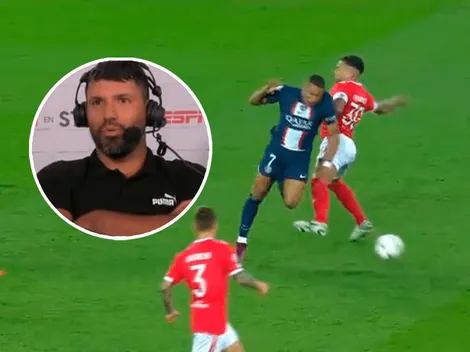 VIDEO | La reacción de Agüero a la patada de Otamendi a Mbappé: "Uhhh"
