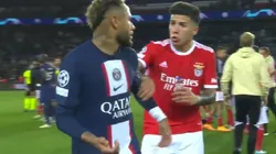 El cruce verbal entre Enzo Fernández y Neymar tras la patada