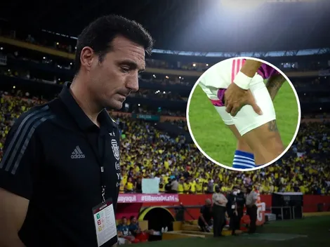 Scaloni se agarra la cabeza: Di María pidió el cambio en el primer tiempo y preocupa a todos