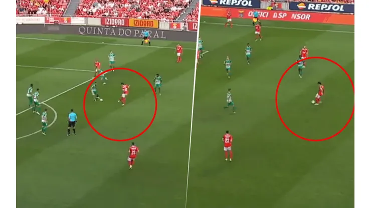 Enzo, clave en el triunfo de Benfica.