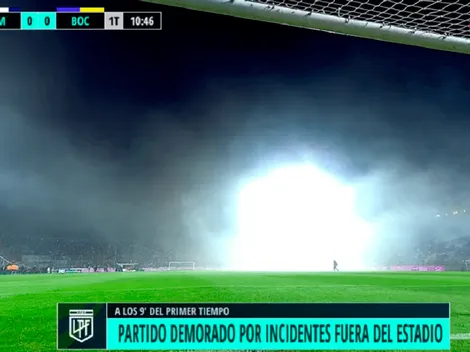 VIDEO | Humo, gases y partido suspendido: los incidentes en las afueras del estadio en pleno duelo Gimnasia-Boca