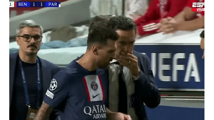 ¿Se prenden alarmas? El motivo por el que Messi fue reemplazado ante Benfica