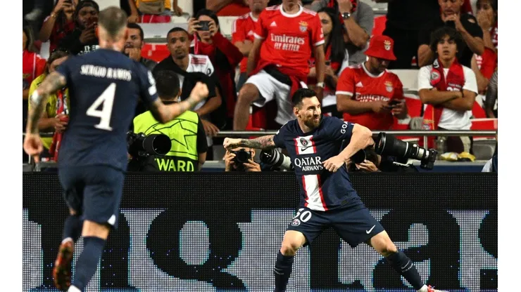 El terrible golazo de Messi que rompió el cero para PSG ante Benfica