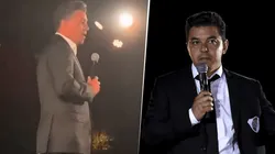 Gallardo y su discurso en la cena de la Fundación River.