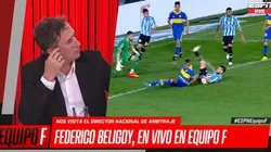 Beligoy y la jugada del Racing-Boca.