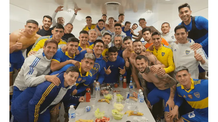 Boca, unido tras el triunfo.