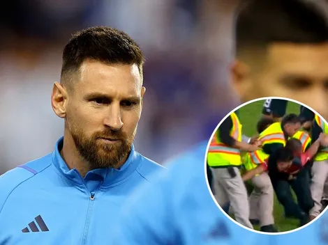 VIDEO | Un hincha se metió en la cancha y fue directo a buscar a Messi: la reacción del 10