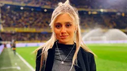 Morena Beltrán en La Bombonera.