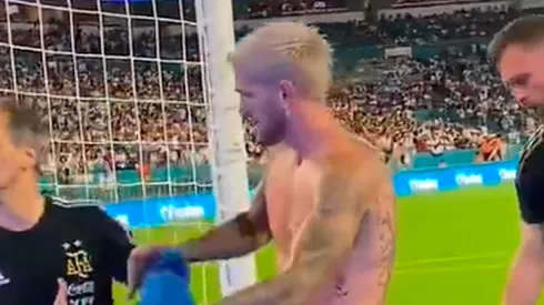 VIDEO | El hermoso gesto de De Paul con un nene que quiso saludarlo