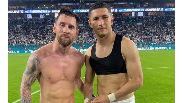 Castellanos y Messi, el duelo del Argentina-Honduras.