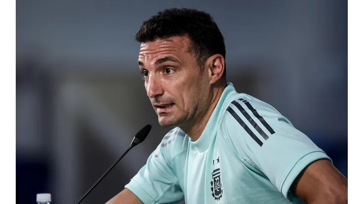 Scaloni y su molestia.