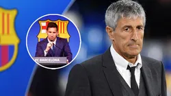 Quique Setién y una dura declaración.