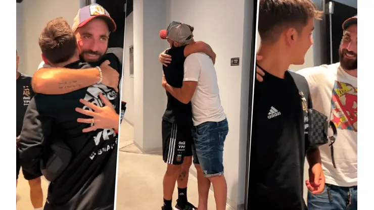 VIDEO | No fue a Messi: Higuaín se reencontró con la Selección y se dio un abrazo más que especial