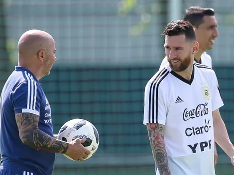 Sampaoli, contundente sobre Messi: "Está por encima de todos"
