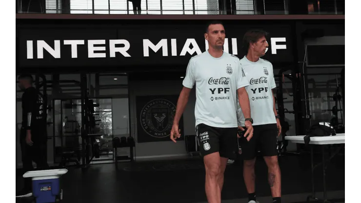 La visita estelar que recibió la Selección Argentina en Miami.