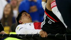 Aliendro volvió al River Camp tras su lesión.