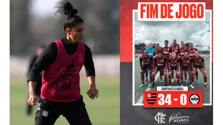 Soledad Jaimes hizo ¡diez goles en un partido! y su Flamengo ganó 34-0.