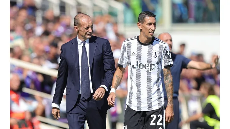 ¿Gesto saca técnico? La reacción de Di María que pone a Allegri en la cuerda floja