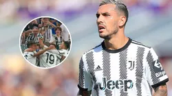 La asistencia de tiro libre de Paredes para el gol de Juventus vs. Benfica en la Champions.