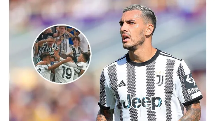La asistencia de tiro libre de Paredes para el gol de Juventus vs. Benfica en la Champions.