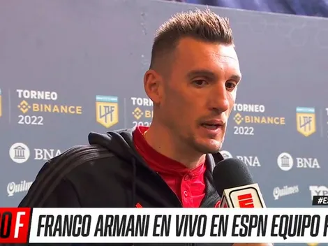 La confesión de Armani en la previa del Boca-River
