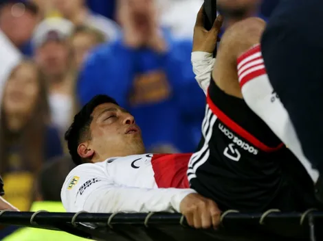 Aliendro sufrió una fractura en el malar tras el fuerte golpe en el Superclásico