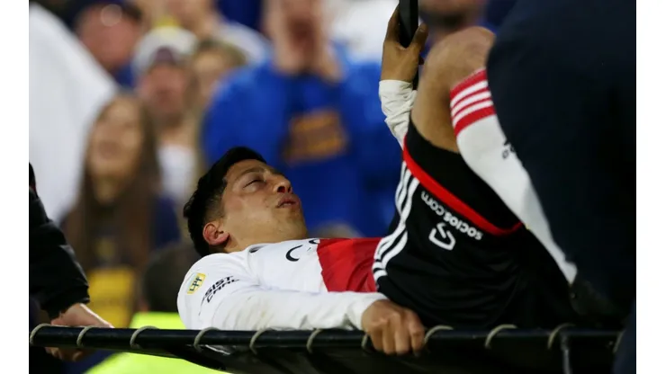 Aliendro sufrió una fractura en el malar tras el fuerte golpe en el Superclásico