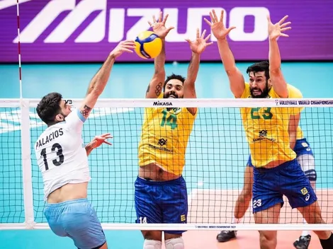 Argentina no pudo con Brasil y cayó en los cuartos de final del Mundial de vóley
