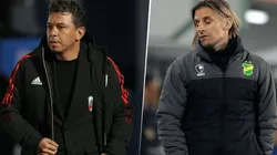 Tras el tenso cruce y las declaraciones, no hubo saludo entre Gallardo y Beccacece