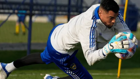 Romero, aún sin debutar en Boca.