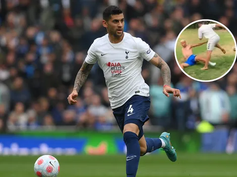 VIDEO | La curiosa broma de Richarlison a Cuti Romero: "¿Sos vos?"