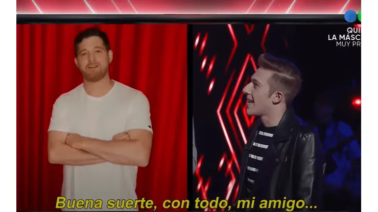 Bublé saludó a Iván Papetti.