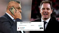 La Liga Profesional no seguía a River en Twitter y ahora sí.