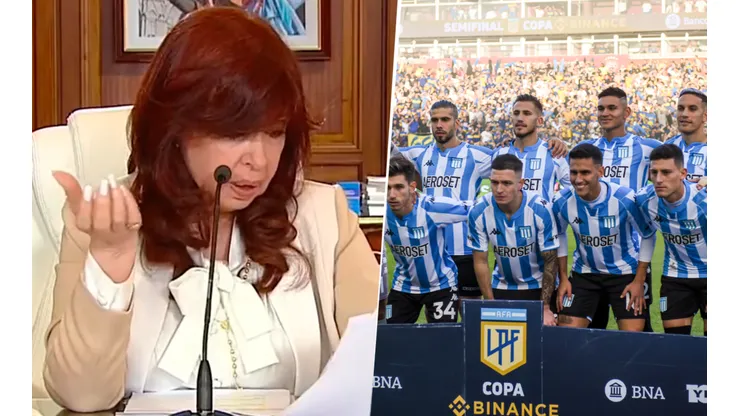 El jugador de Racing que nombró Cristina Kirchner en su descargo al Senado