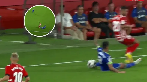 VIDEO | La brutal patada de Angileri en Getafe que terminó en roja directa