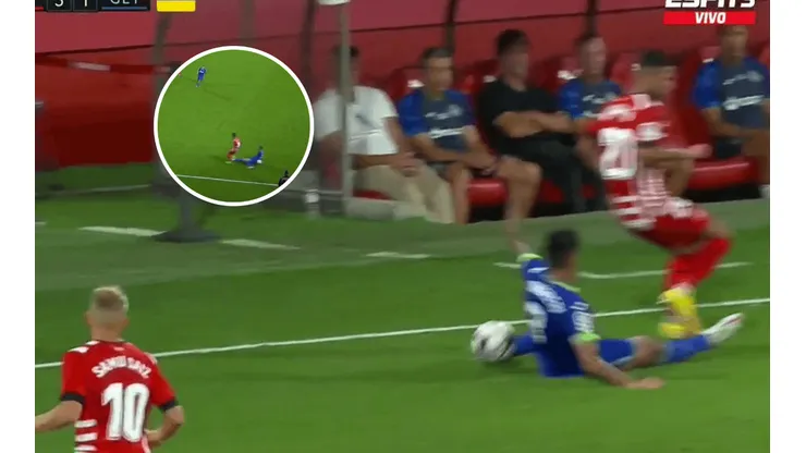 VIDEO | La brutal patada de Angileri en Getafe que terminó en roja directa