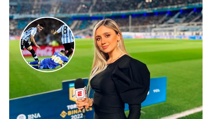 El comentario de Morena Beltrán en medio de Racing - Boca: "Todo tiene un porqué"