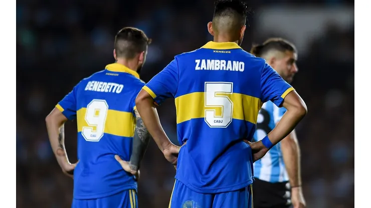 La foto que confirmó la pelea entre Zambrano y Benedetto en medio del Racing-Boca