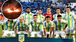 Incendiaron los autos de algunos jugadores de Aldosivi.