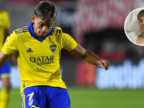 La foto de Zeballos que posteó Boca minutos después de la operación: "Estamos con vos"