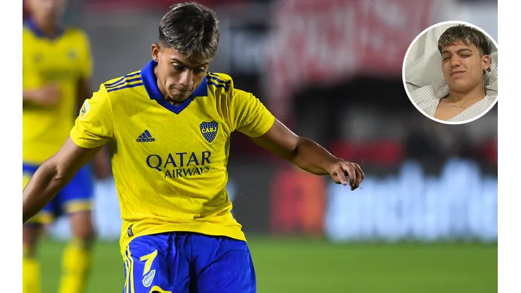 La foto de Zeballos que posteó Boca minutos después de la operación: "Estamos con vos"