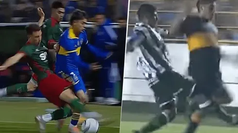 La patada que todo Boca recordó cuando Leyendeker le pegó a Changuito Zeballos.