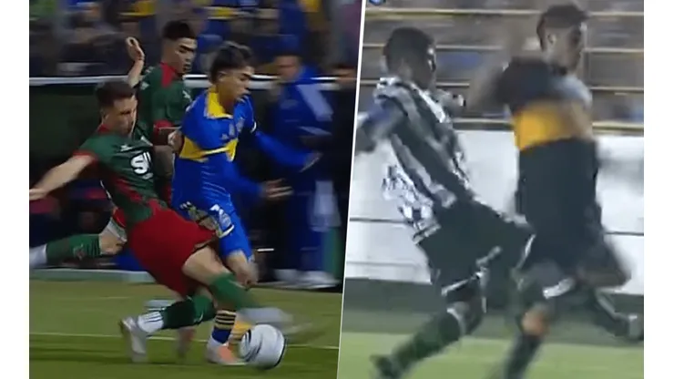 La patada que todo Boca recordó cuando Leyendeker le pegó a Changuito Zeballos.