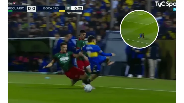 VIDEO | La patada criminal a Zeballos que lo sacó de la cancha lesionado