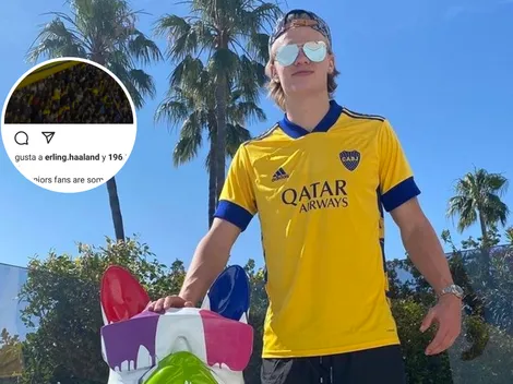 El like de Haaland que volverá locos a los hinchas de Boca