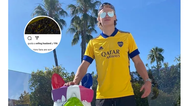 El like de Haaland que volverá locos a los hinchas de Boca