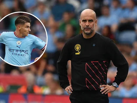 Julián Álvarez, suplente en el debut del Manchester City por Premier League